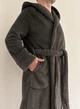 Халат унисекс с капюшоном Cuddle L/XL темно-серый VELC03 - изображение 3