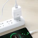 Мережевий зарядний пристрій Hoco C72A USB білий + кабель USB to Type-C - зображення 2