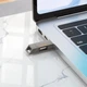 USB флеш-накопичувач Hoco UD14 64GB 2 в 1 USB 3.2 Type-C металевий металевий сірий (UD14) - зображення 3