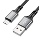 Кабель Borofone BX83 USB to MicroUSB 1m черный - изображение 1