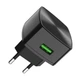 Сетевое зарядное устройство Hoco C70A USB QC черное - изображение 5