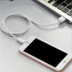 Кабель Hoco X1 2 кабелі USB to Lightning 1m білий - зображення 3