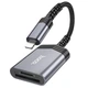Адаптер перехідник Hoco UA25 2в1 card reader Lightning сірий - зображення 6