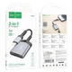 Адаптер перехідник Hoco UA25 2в1 card reader Lightning сірий - зображення 8