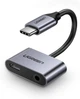 Перехідник UGREEN CM193 - адаптер USB-C - на 2 порти Type-C + 3.5mm Audio (UGR-50596) - зображення 1
