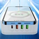 Беспроводное зарядное устройство Ldnio AW004 3 USB/ Type-C QC PD 32W белое - изображение 2