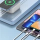 Беспроводное зарядное устройство Ldnio AW004 3 USB/ Type-C QC PD 32W белое - изображение 6