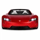 Металлическая машинка Автопром Tesla Roadster 1:24 (19,5 см) — свет, звук, инерционная, открывающиеся двери, красная - изображение 2