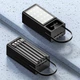 Повербанк 100000mAh Li-Pol 4 кабелі 3xUSB ліхтарик дисплей MAXCELL PJ0099 чорний - зображення 3