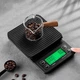 Весы с таймером Choxila MS-K07 Black 3 кг электронные для бариста с резиновым ковриком настольные - изображение 2