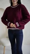 Светр Willow One Size бордовий - зображення 2