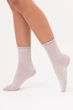 Жіночі бавовняні шкарпетки Giulia WS3 FASHION 060 36/40 білі White moonlight в рубчик класичні - зображення 2