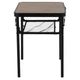 Стіл складаний Bo-Camp Garland 60x45 см, алюмінієвий каркас, до 25 кг, Black/Wood look (1404195) - изображение 8