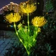 Садова LED квітка лікоріс для дачі з живленням від сонця декор оформлення ландшафту жовтий - зображення 1
