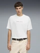 Футболка хлопковая длинная мужская Puma Sportswear 63489102 L White с принтом (4069162317360) - изображение 1
