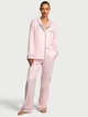 Піжама Сатинова (сорочка + штани) Victoria's Secret Satin Long Pajama Set S Regular Рожевий (27111824D) - изображение 1