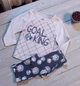 Дитяча піжама для хлопчика Baykar Goal King р 1 86-92 см 1-2 роки арт 9634-223 сірий - зображення 5