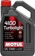 Моторное масло Motul 4100 Turbolight 10W-40 4 л (109462) (100355) - изображение 1