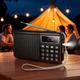 Портативний радіоприймач HOCO HI50 Portable radio AM/FM USB/TF/BT5.3 5W Black - изображение 8