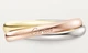 Каблучка Cartier TRINITY RING, SMALL MODEL,біле ,жовте,розове золото 18 к - изображение 2