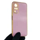 Чехол для Vivo Y31 глянцевый с защитой камеры с золотой окантовкой сиреневый - изображение 2