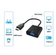 Кабель-переходник HDMI – VGA для передачи видео и аудио сигнала / Активное питание, 1080р / Черный - изображение 3