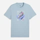 Футболка хлопковая длинная мужская Puma Graphics 69177747 L Seafoam с принтом (4069161728099) - изображение 5