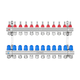 Колекторний блок з витратомірами та євроконусами Koer KR.1210-12 - 1"x12 WAYS (KR5274) - изображение 1