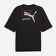 Футболка хлопковая длинная мужская Puma Graphics 69178301 M Black с принтом (4069161647390) - изображение 5