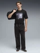Футболка хлопковая длинная мужская Puma Graphics 69178501 2XL Black с принтом (4069161649271) - изображение 3