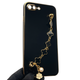 Чохол для телефона Apple iPhone 7 Plus жіночій із ремінцем на подарунок з прикрасами та золотою окантовкою чорний - зображення 2