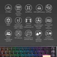 Клавіатура Ducky One 3 SF Cherry MX Brown RGB UA USB Black (DKON2167ST-BUAPXCLAWSC1) - зображення 9