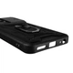 Чехол для TECNO Spark 10 (KI5q) бронированный с кольцом-держателем подставкой со шторкой черный - изображение 5