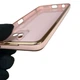 Чехол для Tecno Camon 19 Pro (CI8n) глянцевый с защитой камеры с золотой окантовкой и кольцом MagSafe пудровый - изображение 5