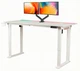 Стол с электрорегулировкой высоты с подсветкой Двухмоторный Flexi Desk White Carbon 160x75 см 28050 - изображение 1