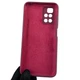 Чохол для Xiaomi Redmi 10 (4G) силіконовий з мікрофіброю нековзний бордовий - зображення 3