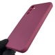 Чехол для Samsung Galaxy A34 5G (SM-A346E) силиконовый с микрофиброй нескользящий бордовый - изображение 4