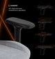 Геймерское игровое кресло с самоадаптивной поддержкой пояницы GamePro GC925G Grey Fabric - изображение 16