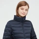 Пальто Uniqlo ULTRA LIGHT DOWN розмір S синій (439709) - изображение 7
