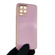 Чехол для Realme 8 глянцевый с защитой камеры с золотой окантовкой сиреневый - изображение 2