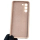 Чохол для Samsung Galaxy S21 FE (SM-G990B) силіконовий з мікрофіброю нековзний пудровий - зображення 3