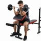 Скамья тренировочная Infinito FitPower со стойками для штанги, приставкой Скотта и баттерфляем (4 положения спинки) - изображение 6