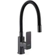 Смеситель для кухни Domino Malibu с гибким изливом, черный/графитовый (DMM-203LR-GP-BLACK) - изображение 1