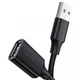 Кабель подовжувач Ugreen USB 2.0 AM-AF 5 м, чорний (US103) - зображення 2