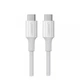 Кабель Ugreen USB 2.0 Type-C M-M 1 м, білий (US300) - зображення 2