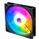 Вентилятор для комп’ютера Manmu 120 мм Rainbow RGB чорний корпус - зображення 1