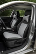 Авточохли на Opel Combo C Auto Style екокожа і Алькантара ромби темно сірі - зображення 2