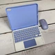 Чехол с клавиатурой и мышкой FegishCase iPad Air 5 (10.9") 2022 Ukrainian keyboard, Purple - изображение 4