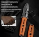 Нож выживания Kizer Norcross Fixed Blade Blunt Tip Knife Stonewash Nitro-V/Orange G-10 (ZX-FB01A6) - изображение 14