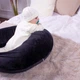 Подушка MirSon для беременных и кормления №8305 Velvet Line 28-0007 Black Велюр 30х170х20 см (2200006200307) MirSon 2200006200307 879113 - изображение 4
